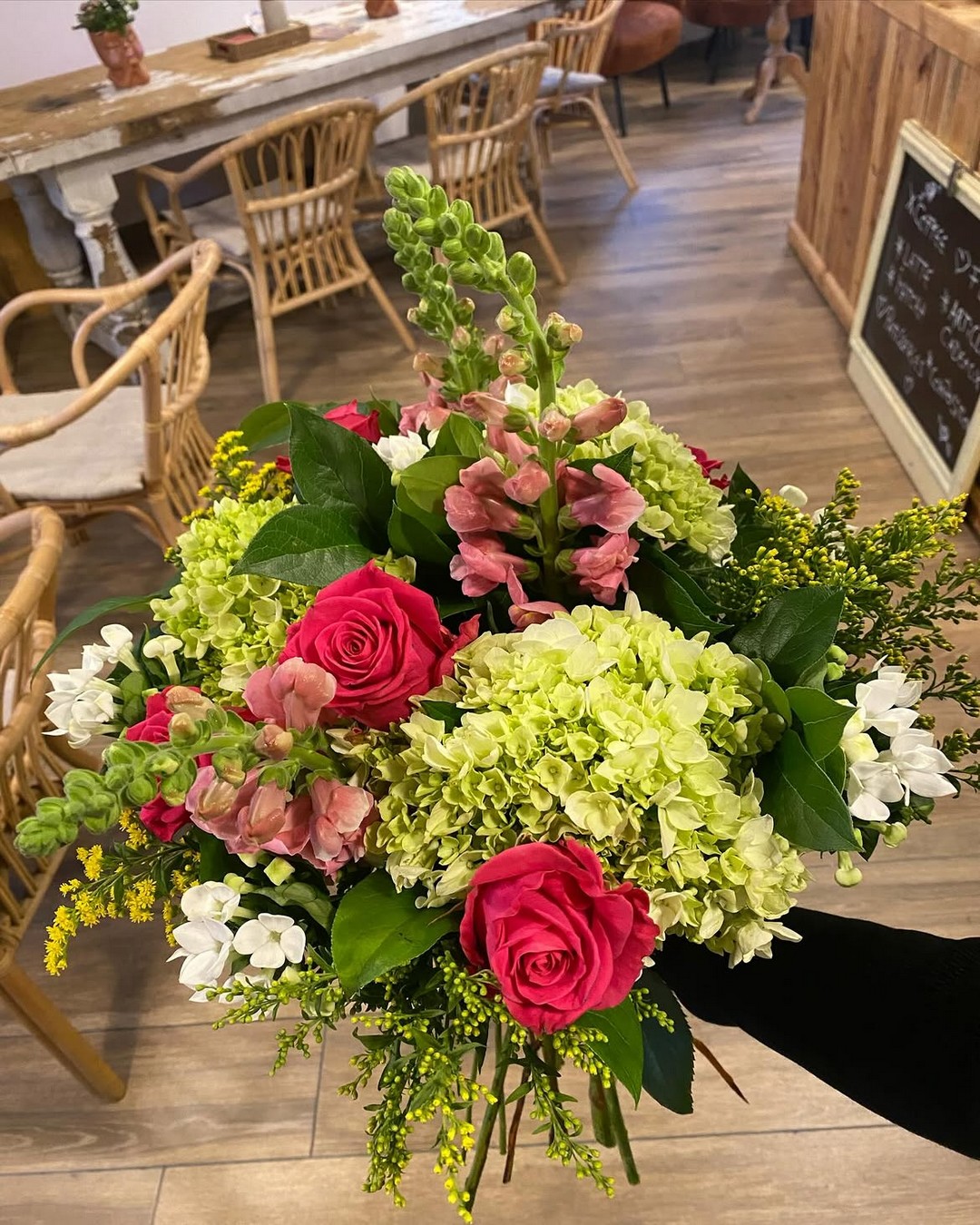 Bouquet composé à la main